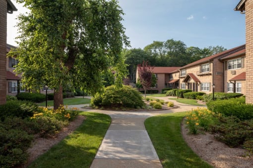 Courtyard view at Gateways at Randolph, Randolph, New Jersey