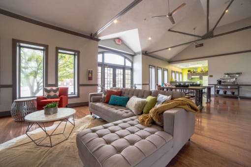 Modern Clubhouse Interior at Fieldstone at Glenwood Crossing, Cincinnati, OH, 45215
