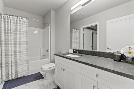 Renovated Bathrooms With Quartz Counters at Scott's View, Richmond, VA 23230
