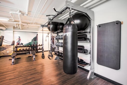 Fully Equipped Fitness Center at The Rise Hayes Valley, San Francisco, CA, 94103