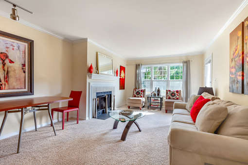 Living Room at The Courts at Fair Oaks, Fairfax, 22030