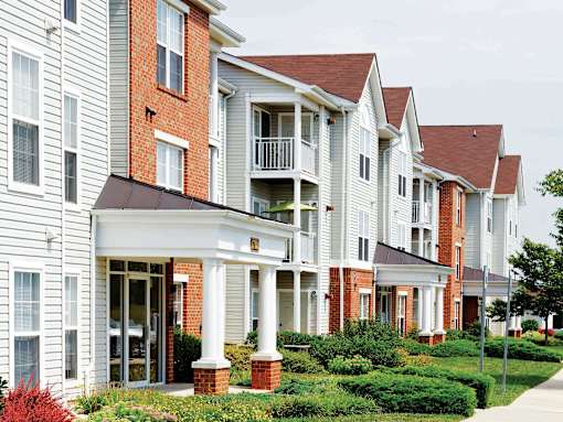 Elegant Exterior View Of Property at The Apartments at Wellington Trace, Frederick