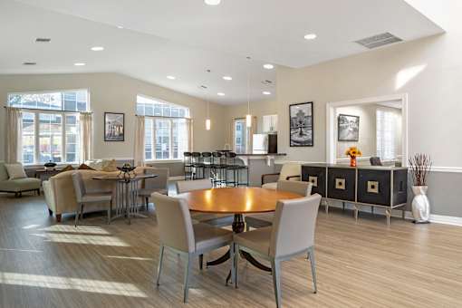 Courtyard With Ample Sitting at The Apartments at Elmwood Terrace, Frederick