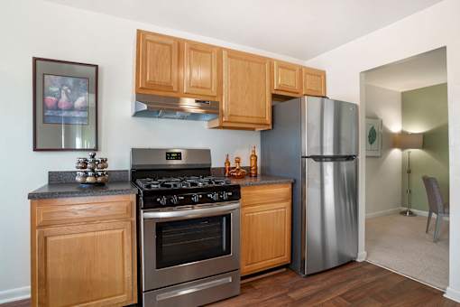 Amazing kitchens with modern appliances at The Apartments at Elmwood Terrace, Frederick