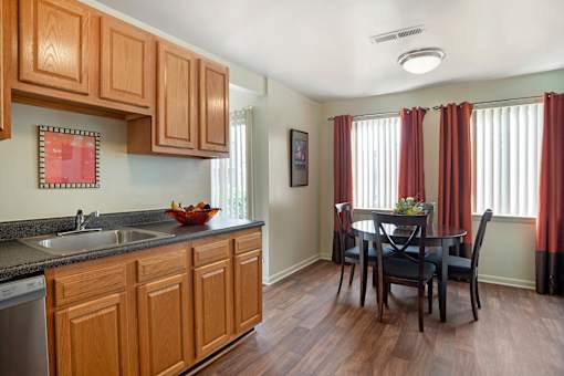 Artistic Finished Dining and kitchen Room at The Apartments at Elmwood Terrace, Maryland