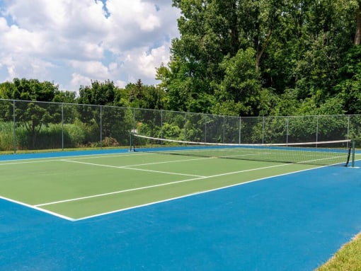 tennis court at Chelsea Park Apartments