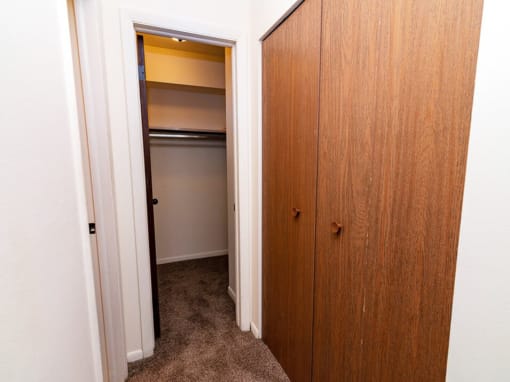 apartment with bedroom closet 