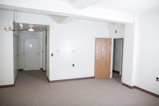 The Roosevelt Apartments – Living Room – Dining – Buffalo Area – Appliances Included - 24 Hour Emergency Maintenance – Pet Friendly – Ask for a Tour - Cable Ready – Carpeting - Intercom Access