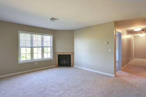 Stonington Park Apartments – Living Room – Getzville Area – Appliances Included - 24 Hour Emergency Maintenance – Fireplace - Balcony – Carpeting - Pet Friendly - Garages – Ask for a Tour - Basic FIOS