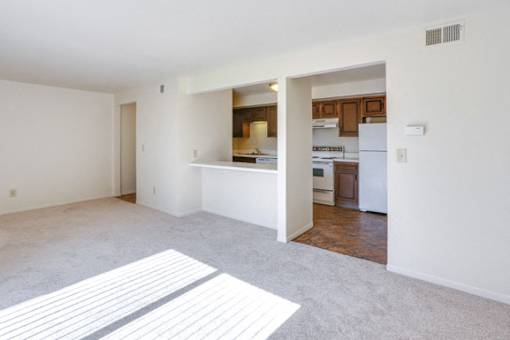 Liberty Square Apartments – Kitchen - Appliances Included - 24 Hour Emergency Maintenance - Garbage Disposal – Dishwasher - Ask for a Tour - Pet Friendly