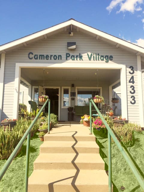 Leasing office entrance at Cameron Park Village Apartments, Cameron Park, CA, 95682