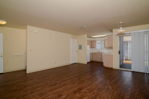 Large living room  attached to kitchen at Cameron Park Village Apartments, Cameron Park, 95682