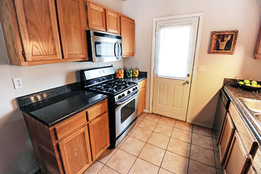 Kitchen at Waters Mark Apartment Homes, Gulfport, Mississippi