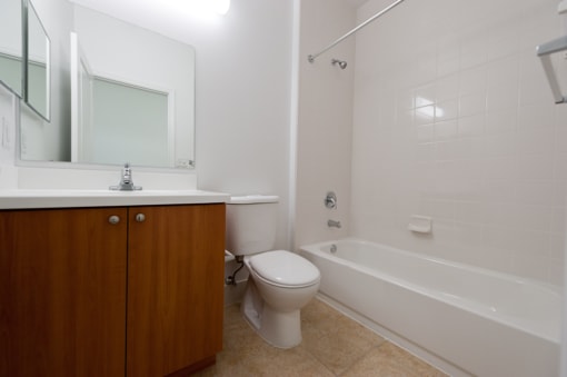 spacious bathroom with tub/shower