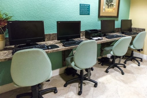 computers and printers with high speed internet