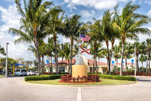 enjoy the convenience of a circular drive at Crystal Lake