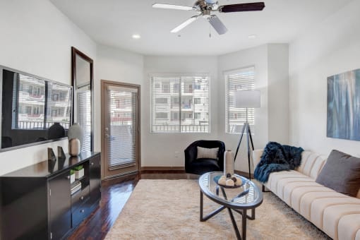 Living room at The Lennox, Las Vegas, Nevada