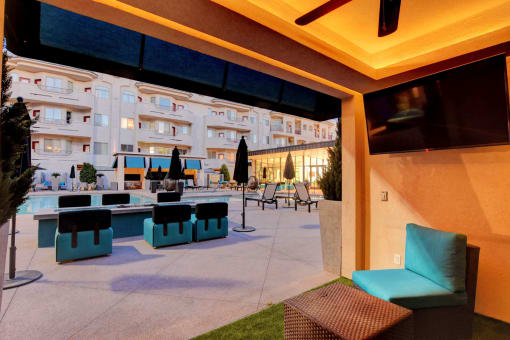 Seating area at The Lennox, Las Vegas, NV