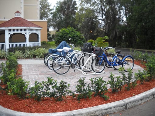 outside bike storage is available at Villa San Marcos