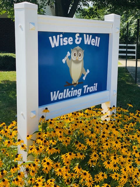 Walking Trail Signage at Spring Arbor of Raleigh