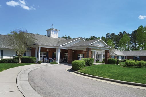 Senior Living Community Entrance at Spring Arbor of Raleigh in Raleigh, NC