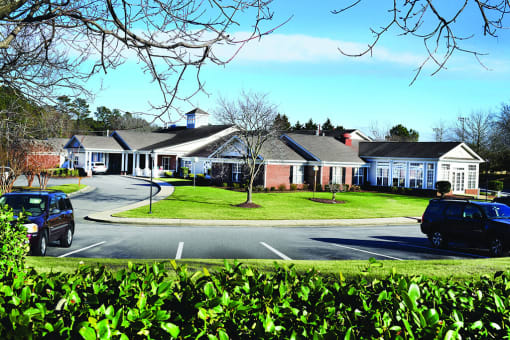 Assisted Living Community Entrance at Spring Arbor of Rocky Mount