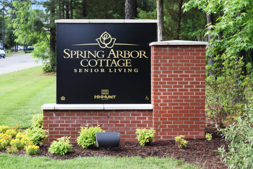 Entrance Sign at Spring Arbor Cottage of Richmond