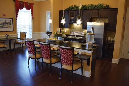 Elegant Community Kitchen at Spring Arbor of Cary in Cary, NC