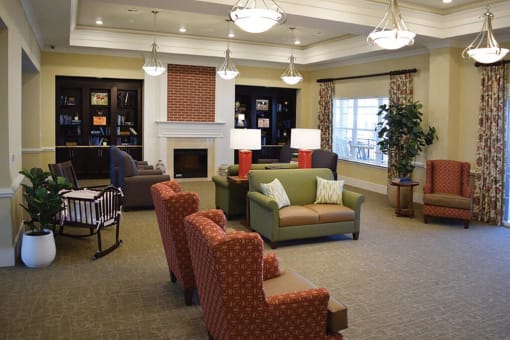 Soft Comfortable Sofa at Spring Arbor of Frederick, Frederick, Maryland