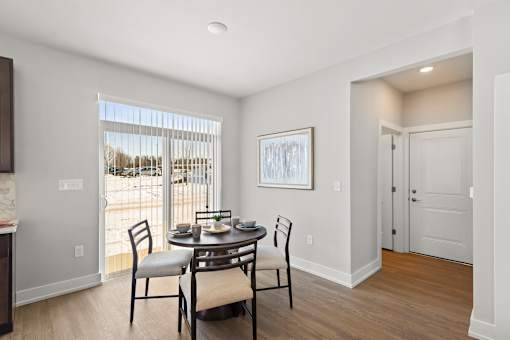 Dining room at the Quarry Apartments in DeWitt Michigan