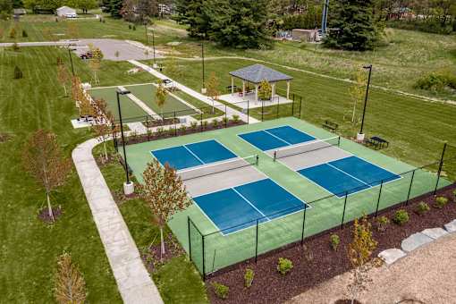 Pickleball at the Quarry Apartments in DeWitt Michigan