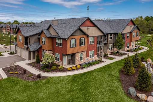Exterior at the Quarry Apartments in DeWitt Michigan