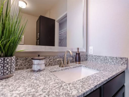Renovated Bathrooms With Quartz Counters at Watermark on Twenty Mile, Parker, Colorado