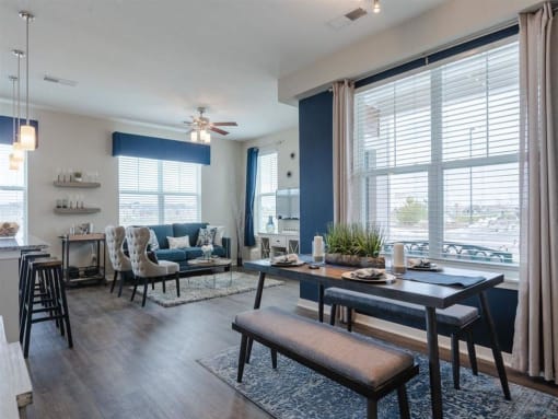 Dining And Living Area at Watermark on Twenty Mile, Parker, Colorado