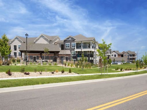 Exterior Street at Watermark at Harvest Junction, Longmont, CO