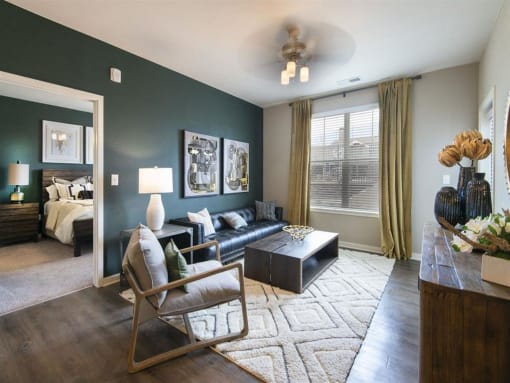 Living Room at Watermark at Harvest Junction, Longmont, CO, 80501