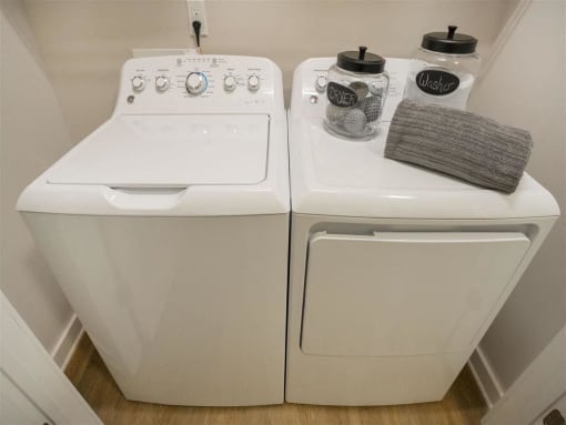 Pointe at Prosperity Village In Home Full Size Washer And Dryer in North Carolina Apartments