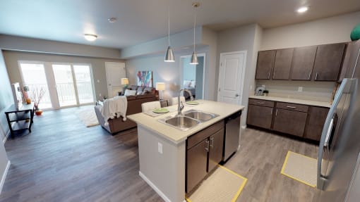 kitchen at Upscale Living at the Grand off 45th, Fargo, 58104