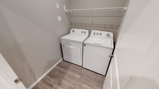 laundry room at Upscale Living at the Grand off 45th, Fargo, ND