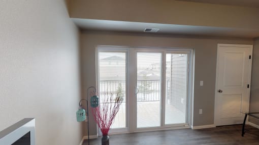 patio door at Upscale Living at the Grand off 45th, North Dakota