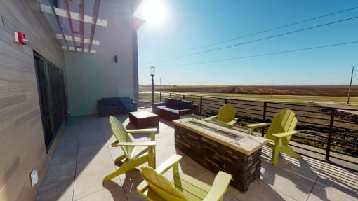 rooftop patio at Upscale Living at the Grand off 45th, Fargo North Dakota