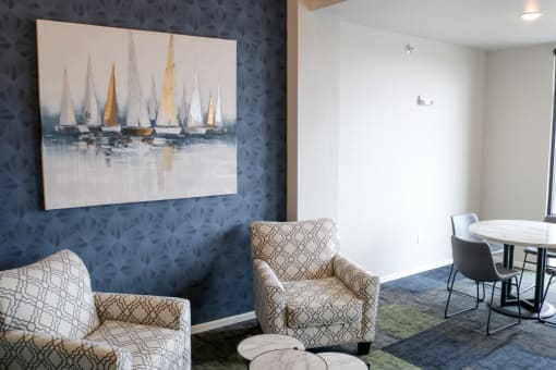 entrance seating at Upscale Living at the Grand off 45th, Fargo, ND 58104