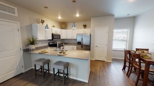 Kitchen And Dining at Upscale Living at the Grand off 45th, Fargo