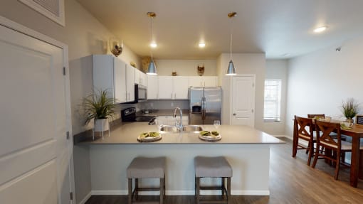 Fitted Kitchen at Upscale Living at the Grand off 45th, Fargo, ND, 58104