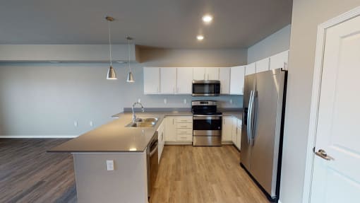 Renovated Kitchen at Upscale Living at the Grand off 45th, North Dakota