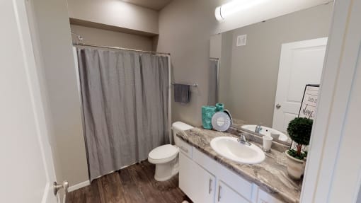 Bathroom With Vanity Lights at Upscale Living at the Grand off 45th, Fargo, ND 58104
