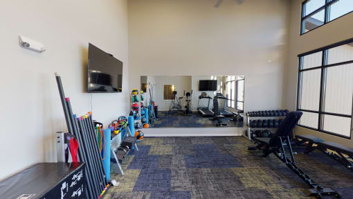 Gym at Upscale Living at the Grand off 45th, Fargo, ND