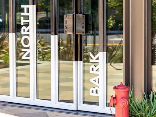 Vida North Park building entrance at Vida North Park, California, 92104