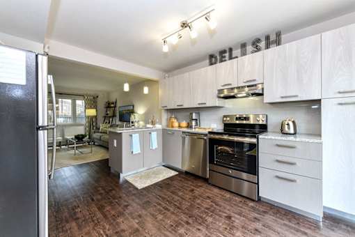 kitchen with stainless steel appliances