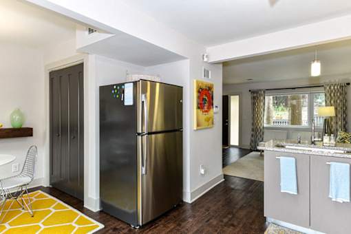 kitchen with refrigerator